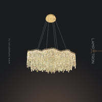 MICHELLE B Ring Chandelier by Lampadom - scale reference