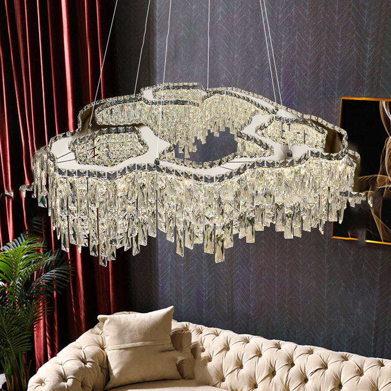 MICHELLE B Ring Chandelier by Lampadom - scale reference