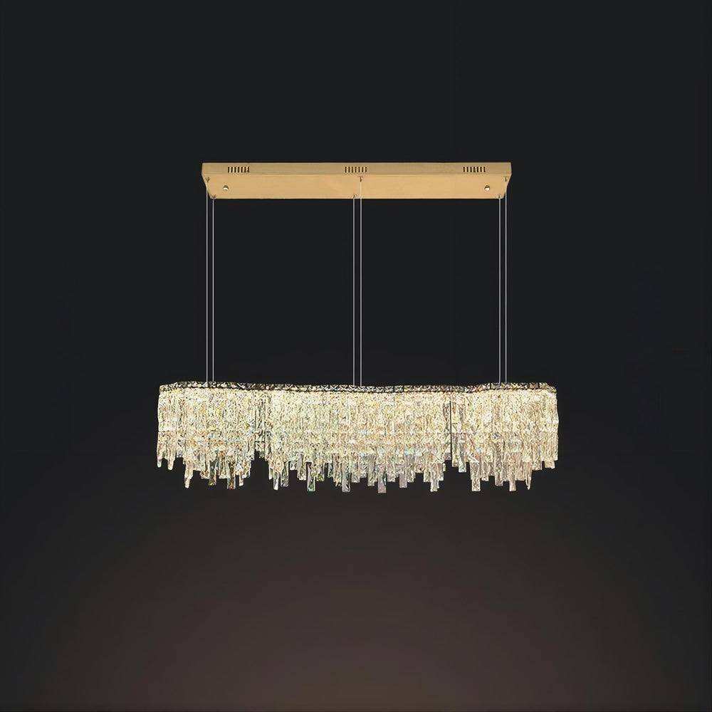 MICHELLE Linear Chandelier by Lampadom - top view