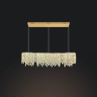 MICHELLE Linear Chandelier by Lampadom - detail view