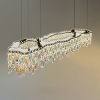 MICHELLE Linear Chandelier by Lampadom - scale reference