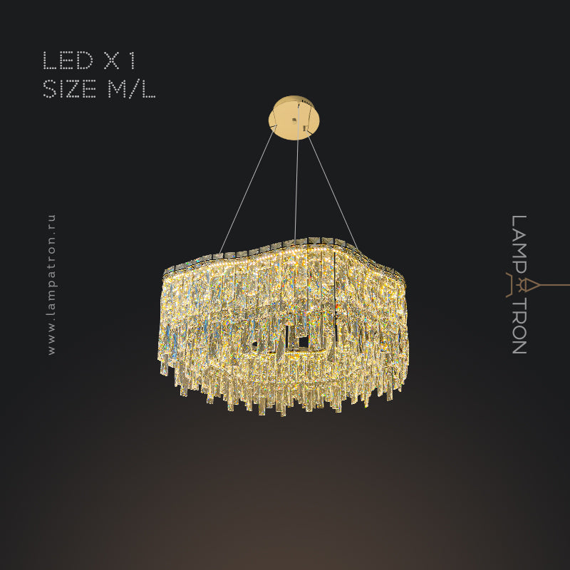 MICHELLE Ring Chandelier by Lampadom - close-up
