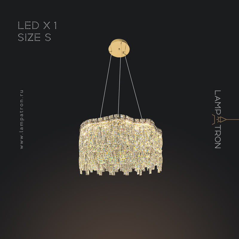 MICHELLE Ring Chandelier by Lampadom - angle view