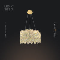MICHELLE Ring Chandelier by Lampadom - angle view