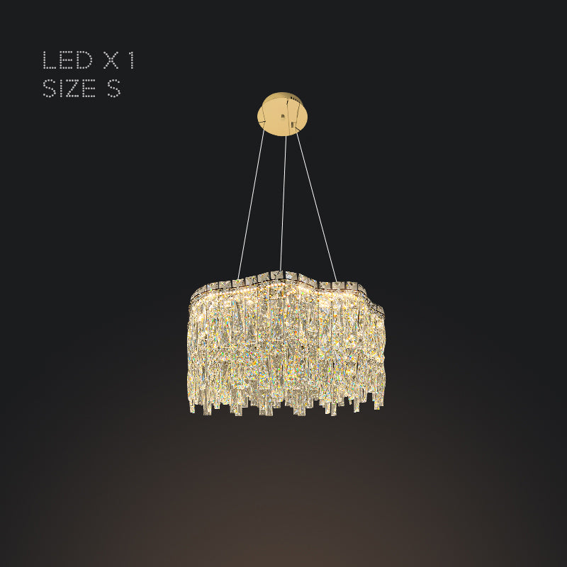 MICHELLE Ring Chandelier by Lampadom - top view