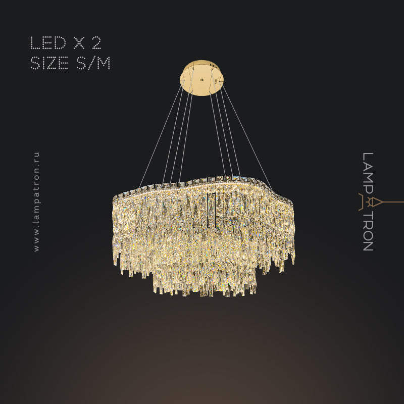 MICHELLE Ring Chandelier by Lampadom - scale reference