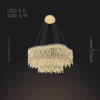 MICHELLE Ring Chandelier by Lampadom - scale reference