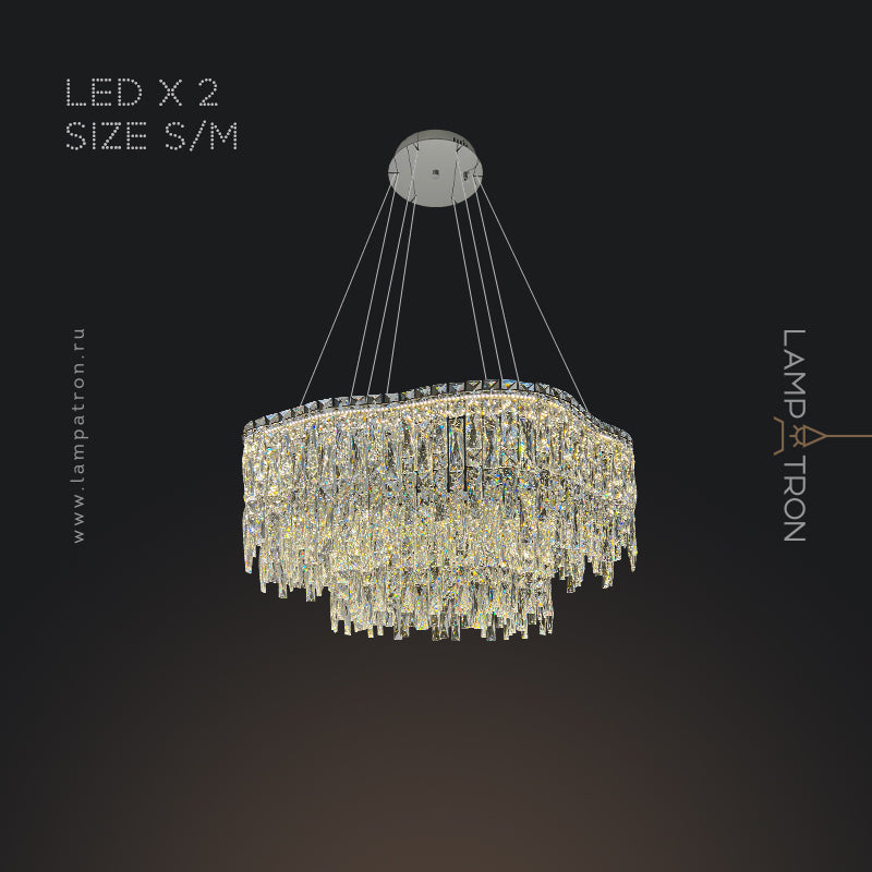 MICHELLE Ring Chandelier by Lampadom - detail view