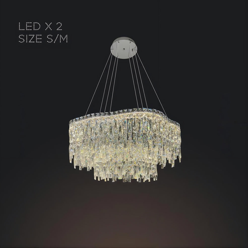 MICHELLE Ring Chandelier by Lampadom - scale reference