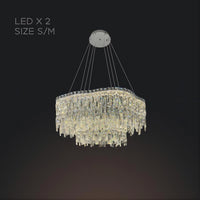 MICHELLE Ring Chandelier by Lampadom - scale reference