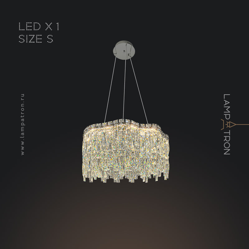 MICHELLE Ring Chandelier by Lampadom - top view