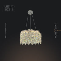 MICHELLE Ring Chandelier by Lampadom - top view