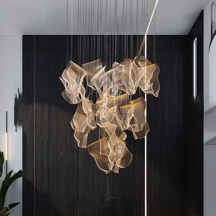 MIRAN Cascade Light by Lampadom - scale reference