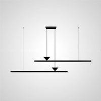 MIRELL DUO Linear Chandelier by Lampadom - ambient shot