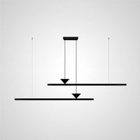 MIRELL DUO Linear Chandelier by Lampadom - scale reference