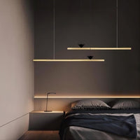MIRELL DUO Linear Chandelier by Lampadom - side view
