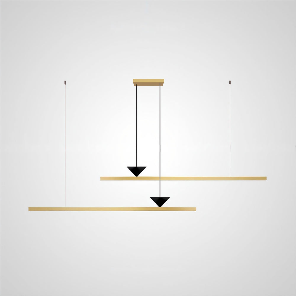 MIRELL DUO Linear Chandelier by Lampadom - top view
