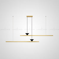 MIRELL DUO Linear Chandelier by Lampadom - detail view