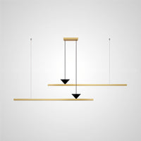 MIRELL DUO Linear Chandelier by Lampadom - ambient shot