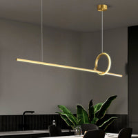 MOFFIT B Linear Chandelier by Lampadom - top view