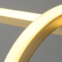 MOFFIT B Linear Chandelier by Lampadom - side view