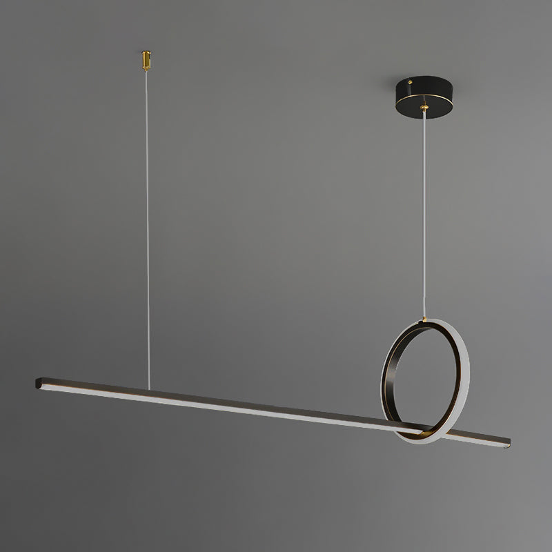 MOFFIT B Linear Chandelier by Lampadom - close-up
