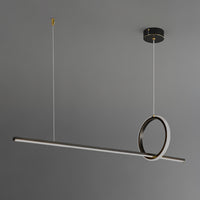 MOFFIT B Linear Chandelier by Lampadom - close-up