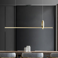 MOFFIT B Linear Chandelier by Lampadom - angle view
