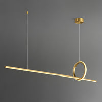 MOFFIT B Linear Chandelier by Lampadom - scale reference