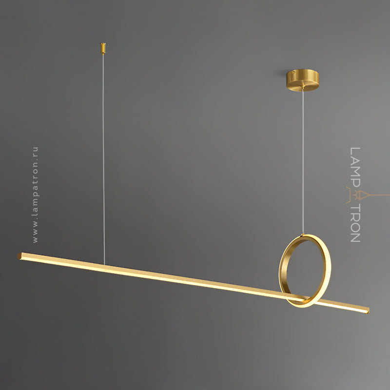 MOFFIT B Linear Chandelier by Lampadom - top view