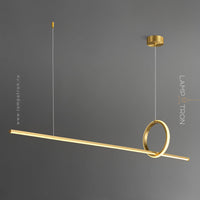 MOFFIT B Linear Chandelier by Lampadom - top view