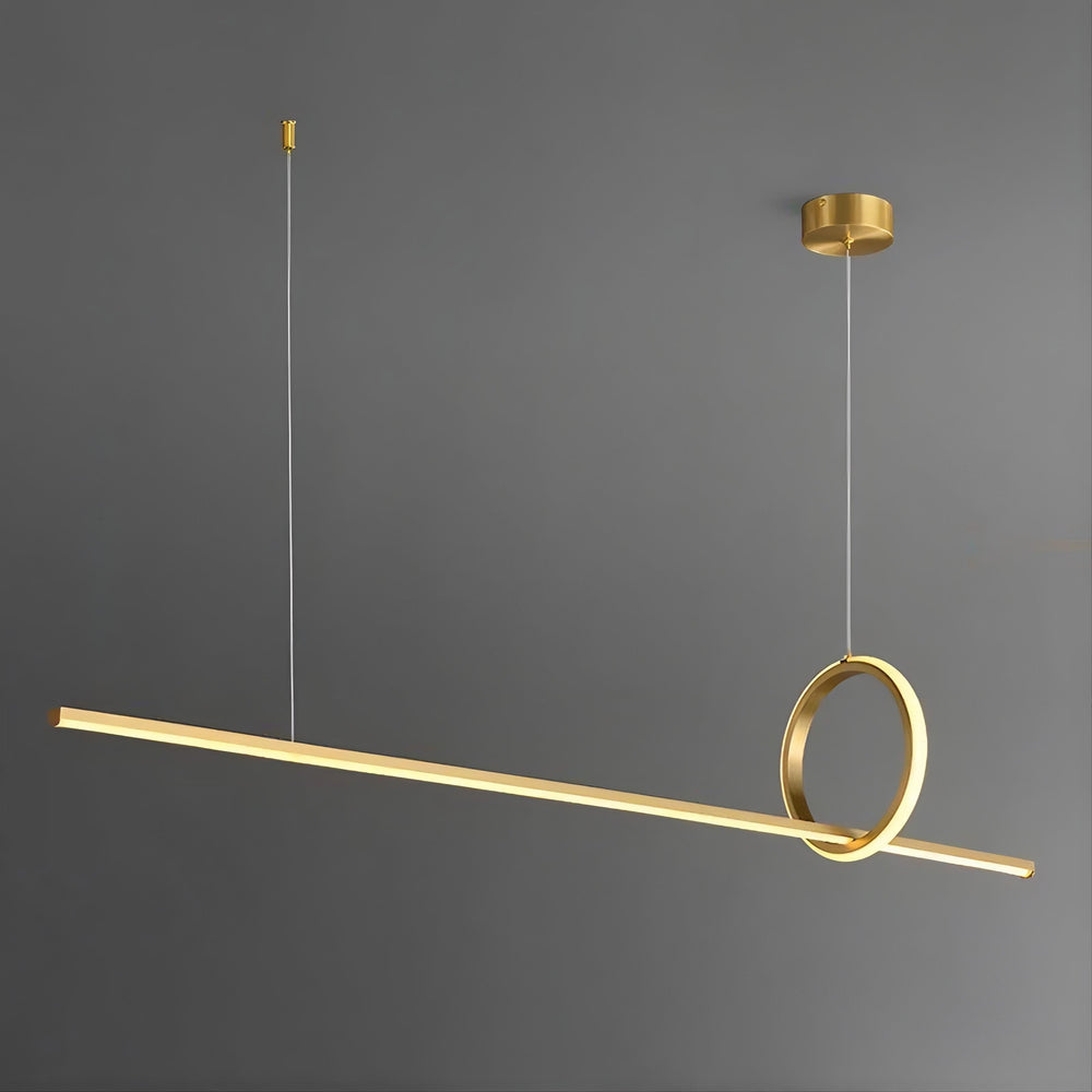 MOFFIT B Linear Chandelier by Lampadom - scale reference