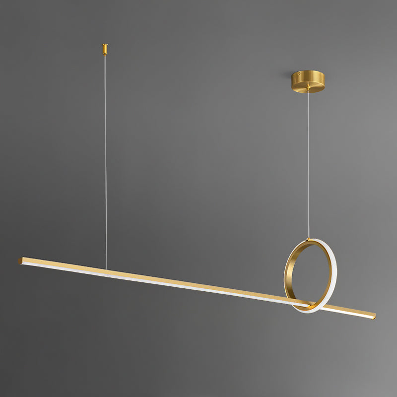 MOFFIT B Linear Chandelier by Lampadom - close-up