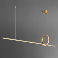 MOFFIT B Linear Chandelier by Lampadom - close-up