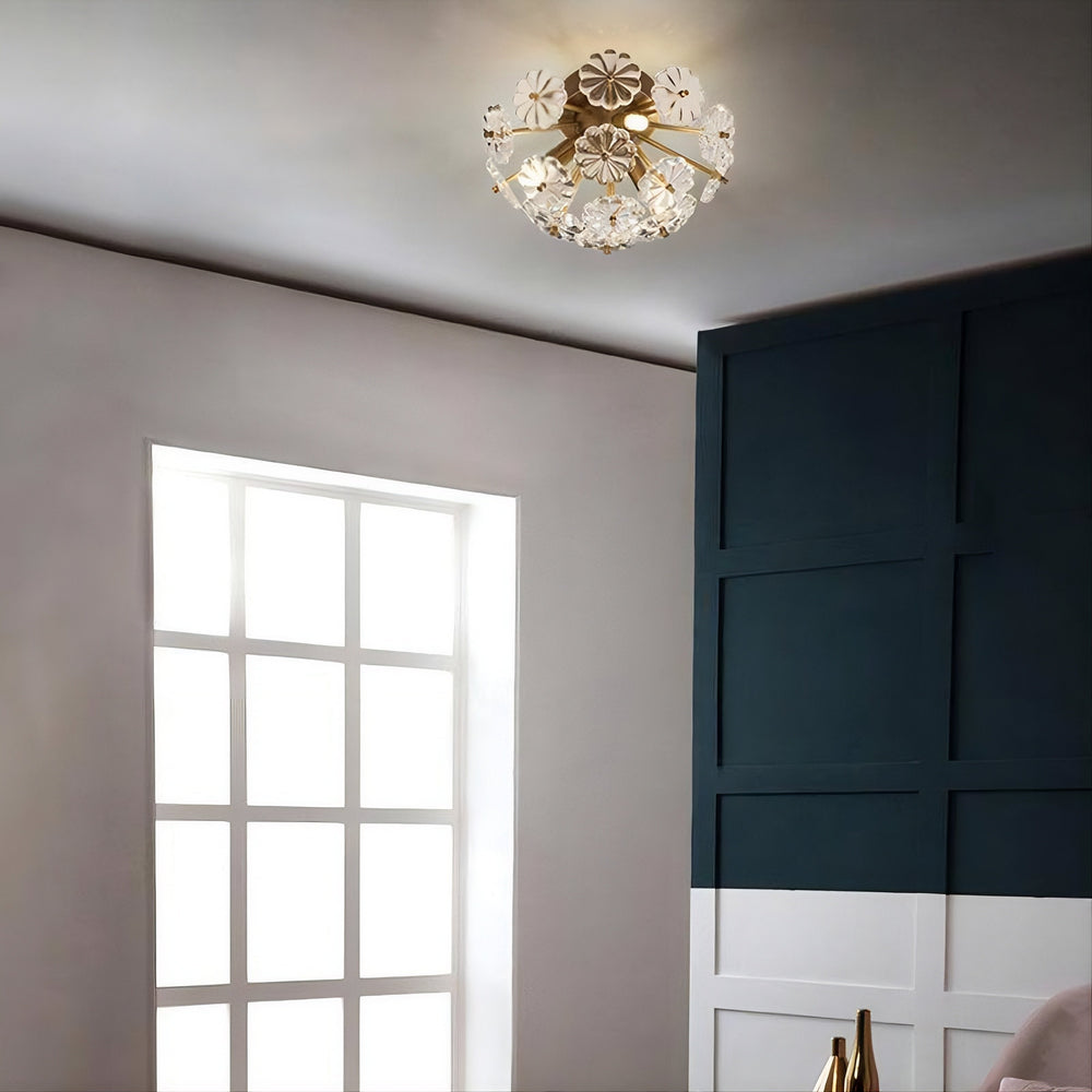 MOIRA C. Ceiling Chandelier by Lampadom - side view