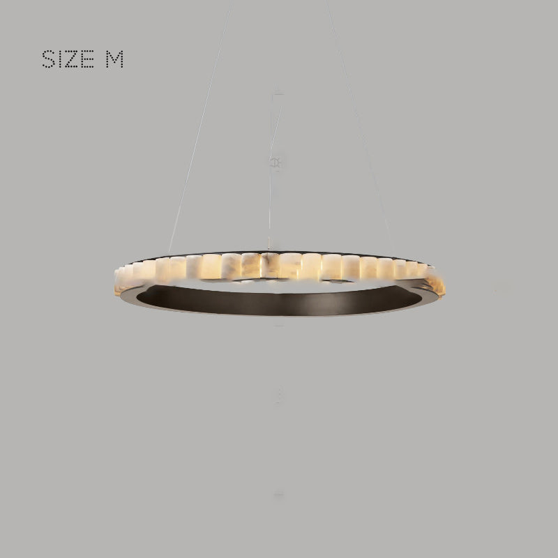 MONSINE Ring Chandelier by Lampadom - scale reference