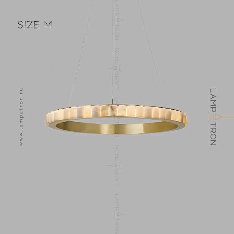 MONSINE Ring Chandelier by Lampadom - side view