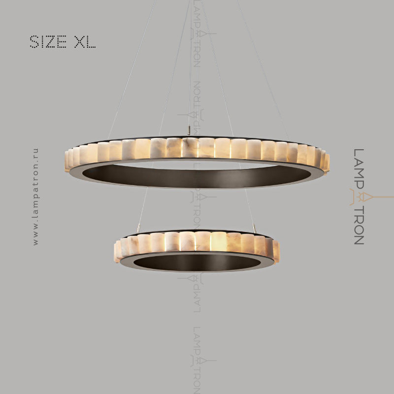 MONSINE Ring Chandelier by Lampadom - top view