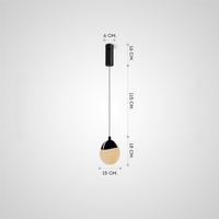 MOONBEAM Pendant by Lampadom - top view