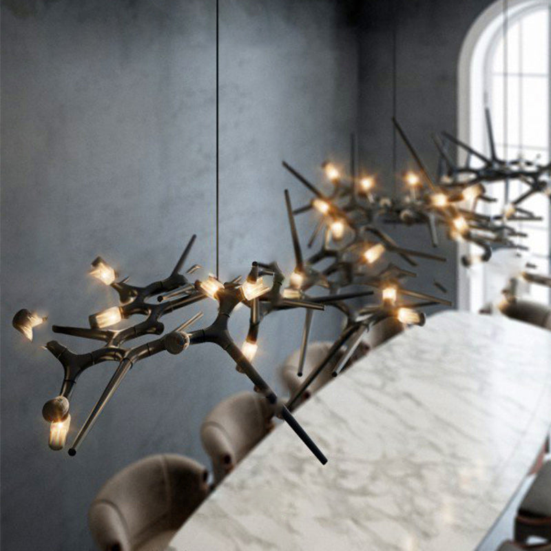 NAKKAR Linear Chandelier by Lampadom - close-up