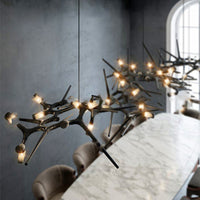 NAKKAR Linear Chandelier by Lampadom - close-up
