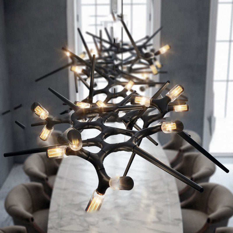 NAKKAR Linear Chandelier by Lampadom - detail view