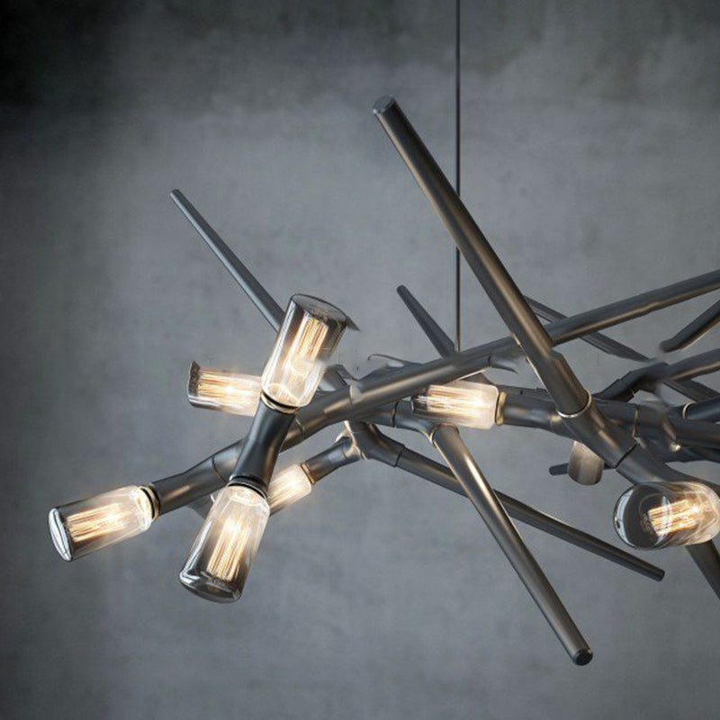 NAKKAR Linear Chandelier by Lampadom - side view