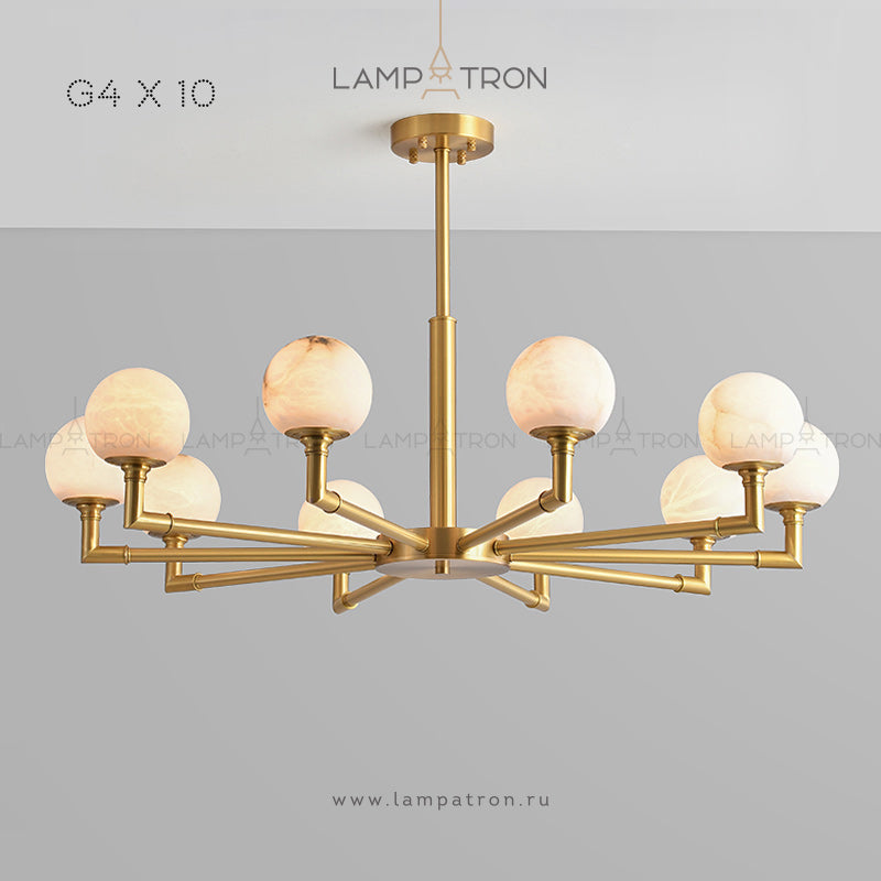 NANCY Chandelier by Lampadom - scale reference