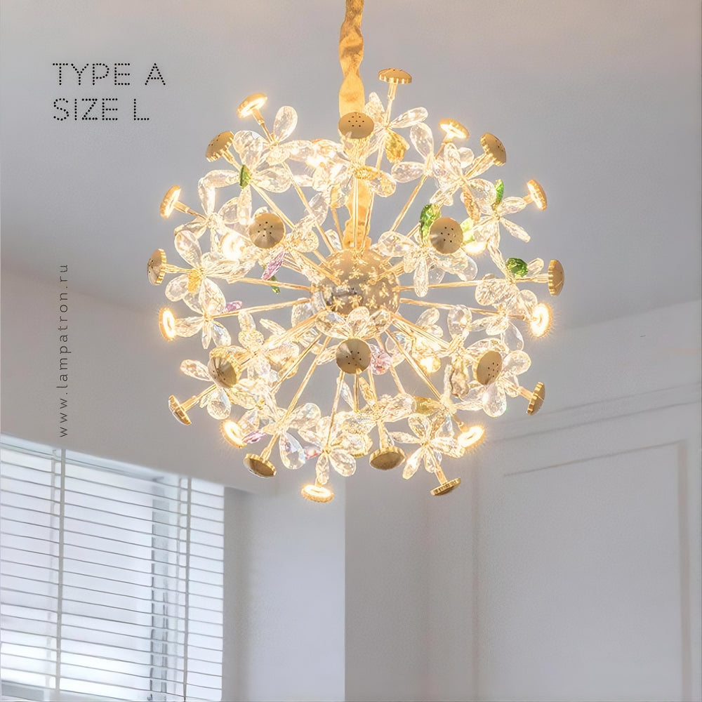 NELIO Chandelier by Lampadom - angle view