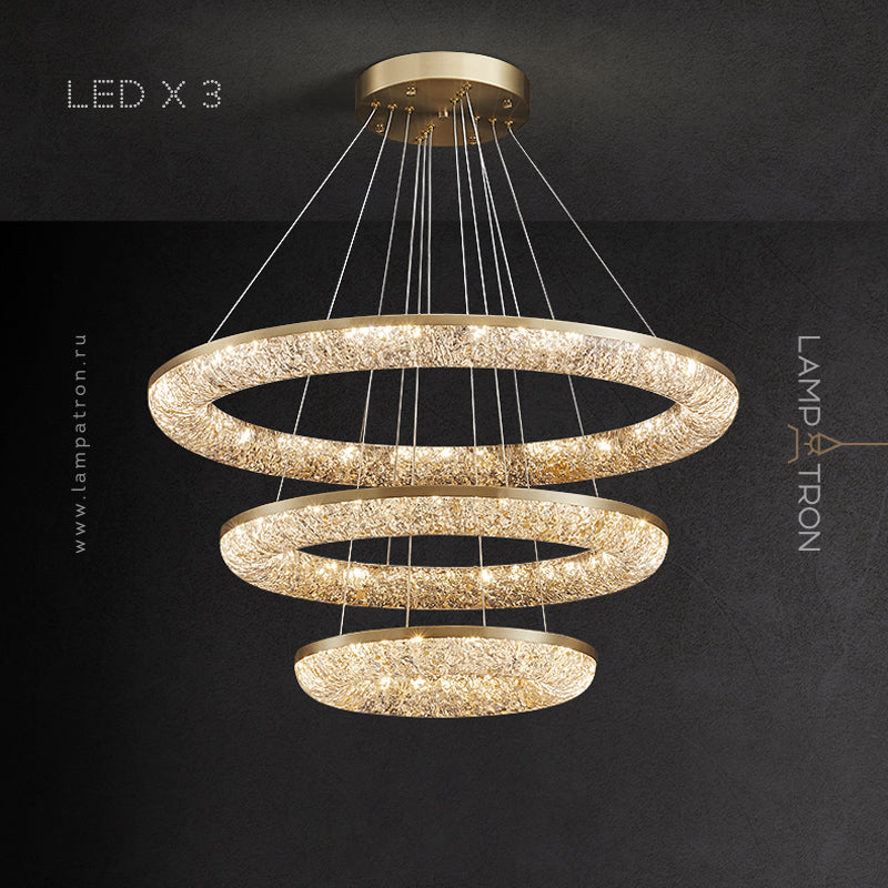 NELIUS Ring Chandelier by Lampadom - angle view