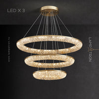 NELIUS Ring Chandelier by Lampadom - angle view