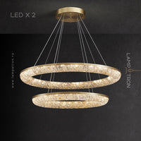 NELIUS Ring Chandelier by Lampadom - top view