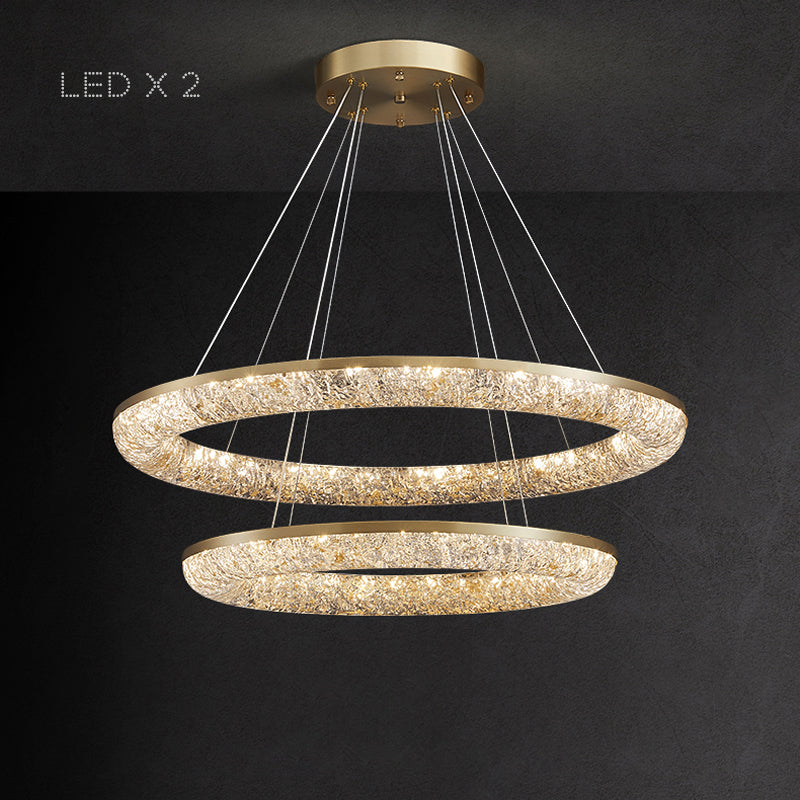 NELIUS Ring Chandelier by Lampadom - top view