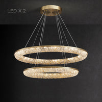 NELIUS Ring Chandelier by Lampadom - top view
